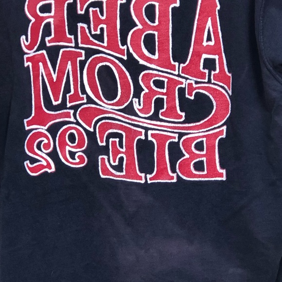 Vtg Abercrombie & Fitch Mirror Logo Tee Shirt L Y2K - Picture 5 of 5